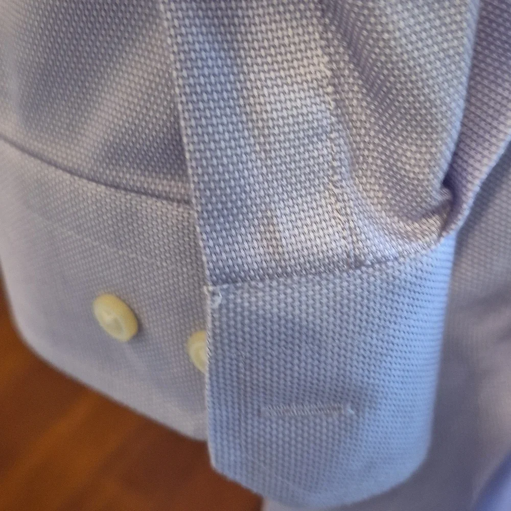 Banana Republic No-iron Tailored Slim Fit Men's Purple Cotton Dress Shirt